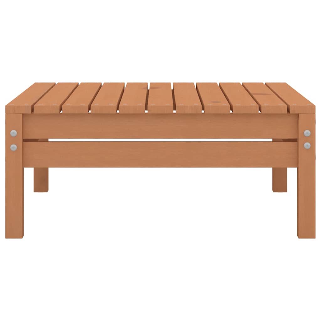 Set Salotto da Giardino 9 pz Marrone Ambra Legno Massello Pino