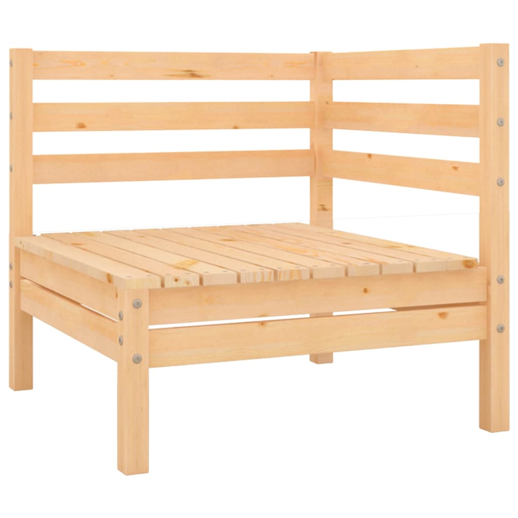 Set Salotto da Giardino 9 pz in Legno Massello di Pino
