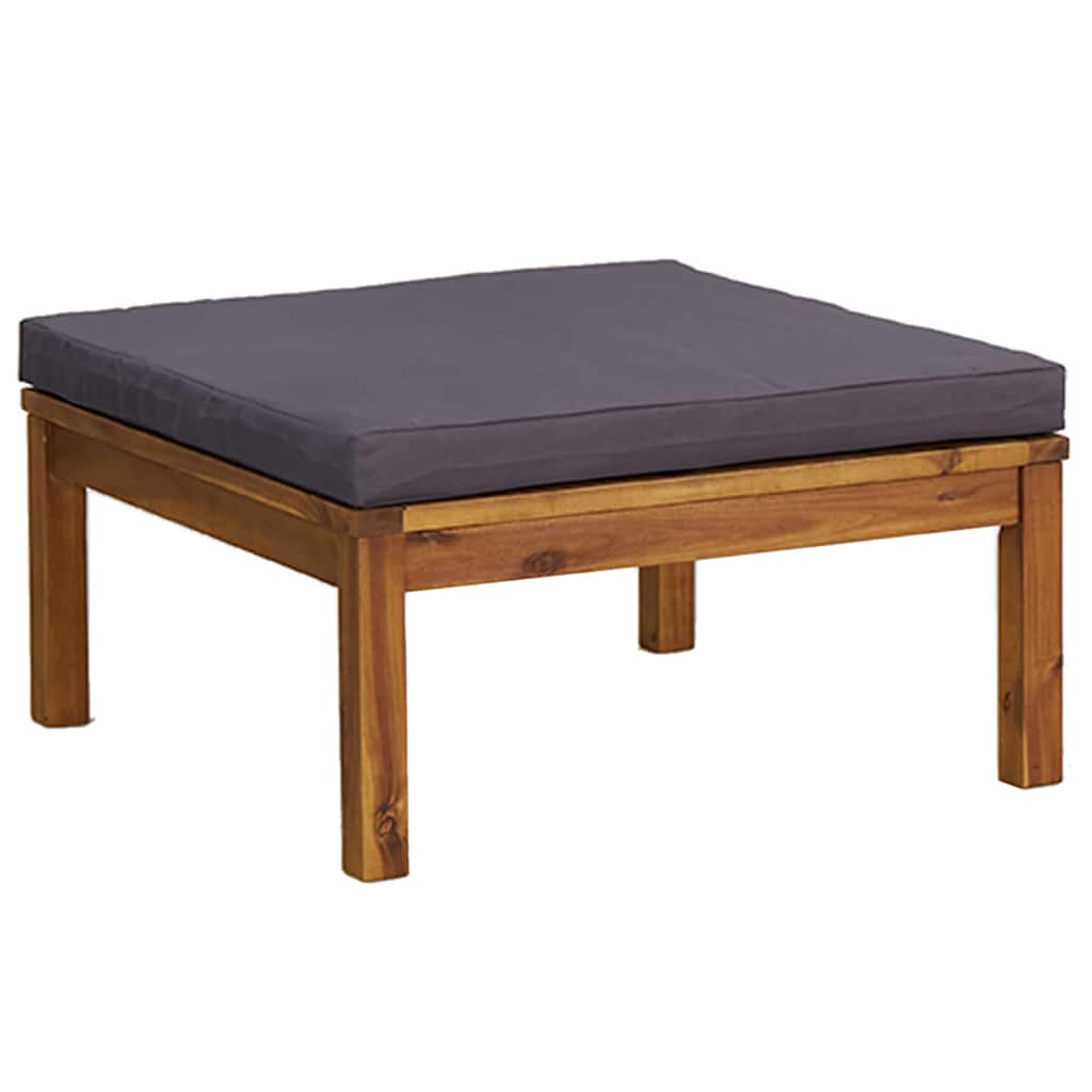 Set Divani da Giardino 4 pz con Cuscini in Massello di Acacia