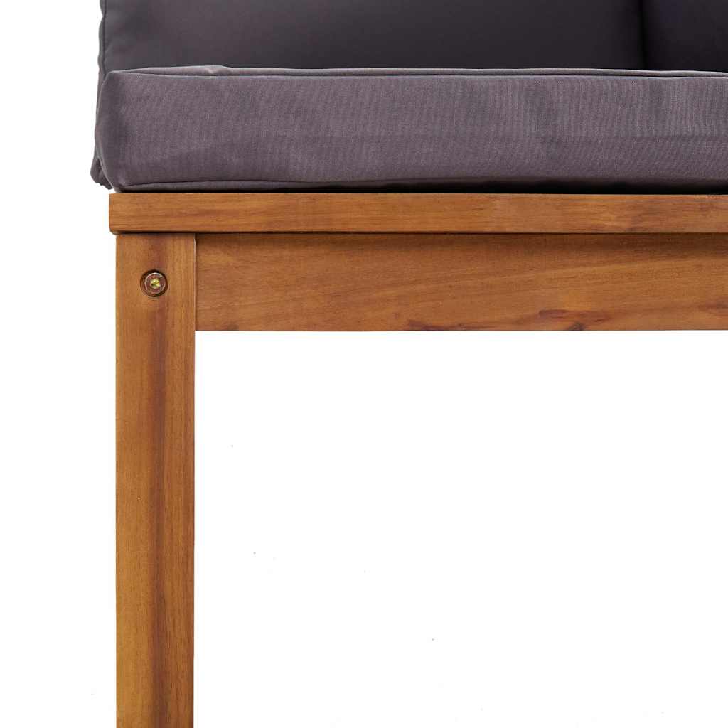 Set Divani da Giardino 4 pz con Cuscini in Massello di Acacia