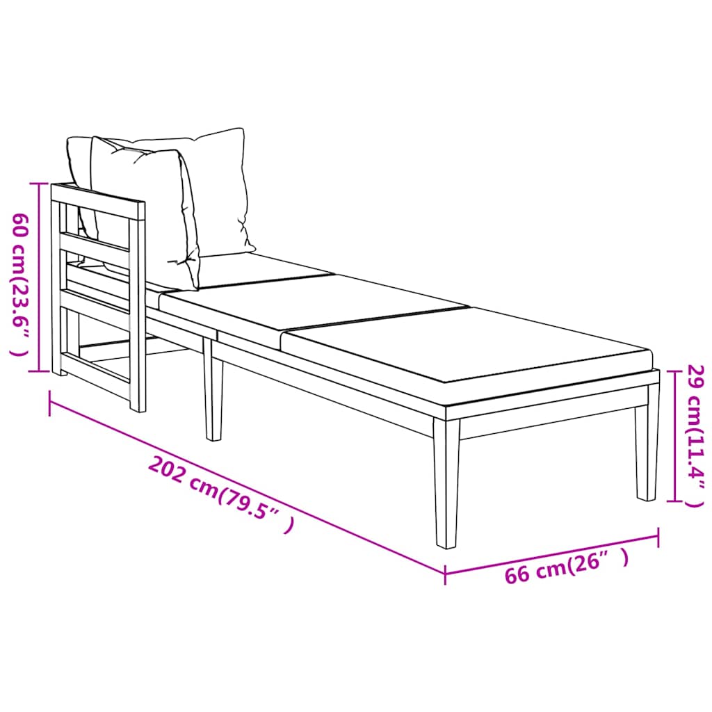 Set Divani Giardino 3 pz con Cuscini Grigio Scuro Legno Acacia