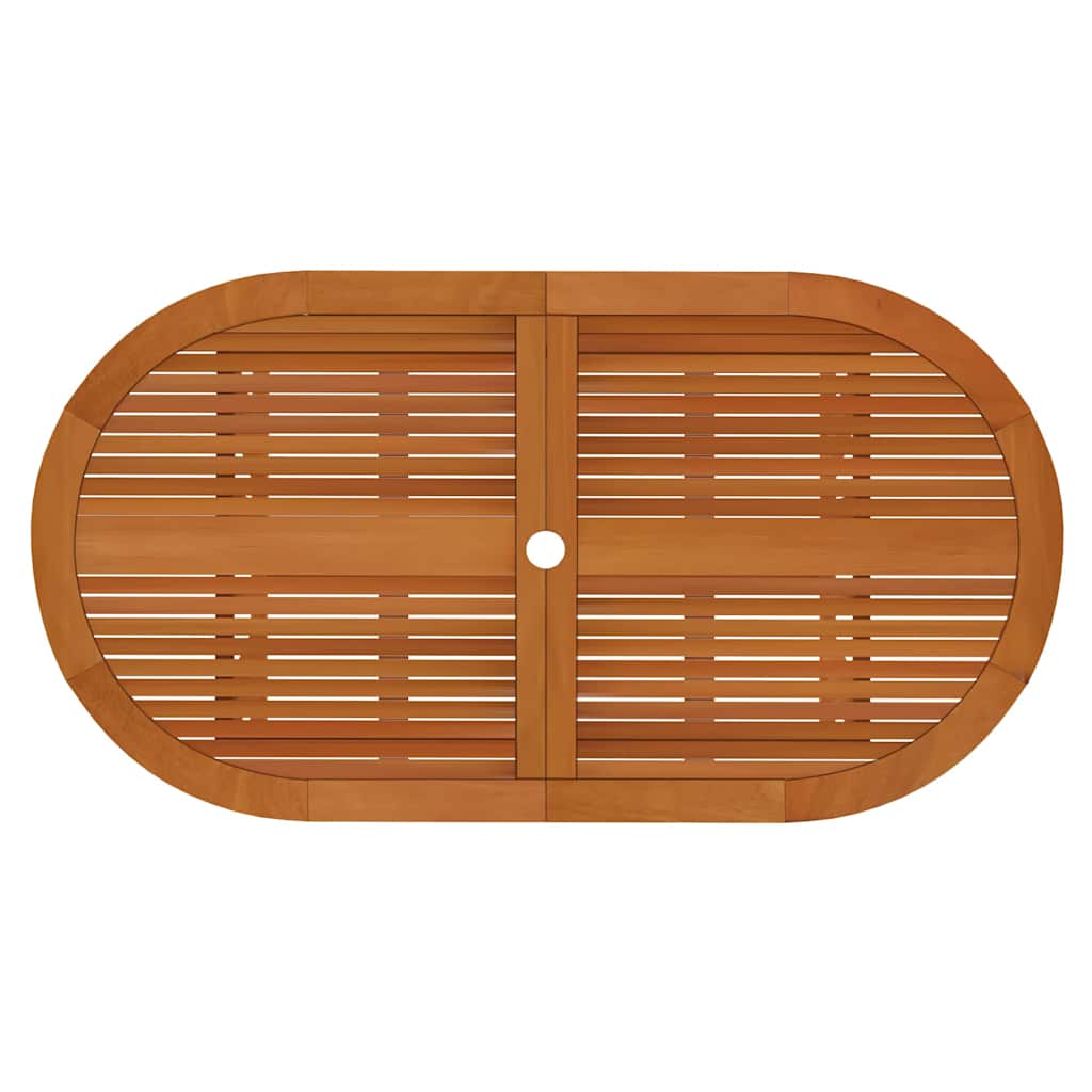 Set da Pranzo per Giardino 5 pz in Legno Massello di Eucalipto