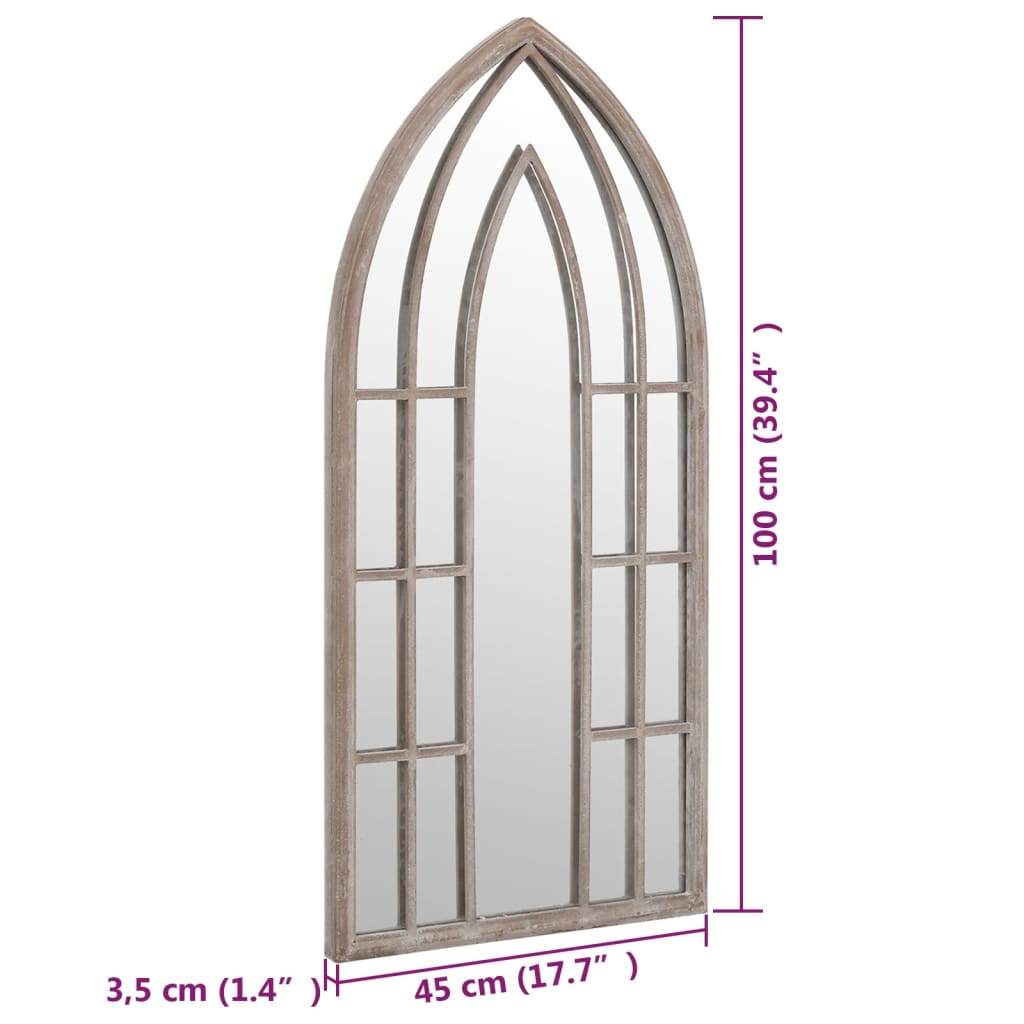 Specchio Sabbia 100x45 cm Ferro per Uso Interno