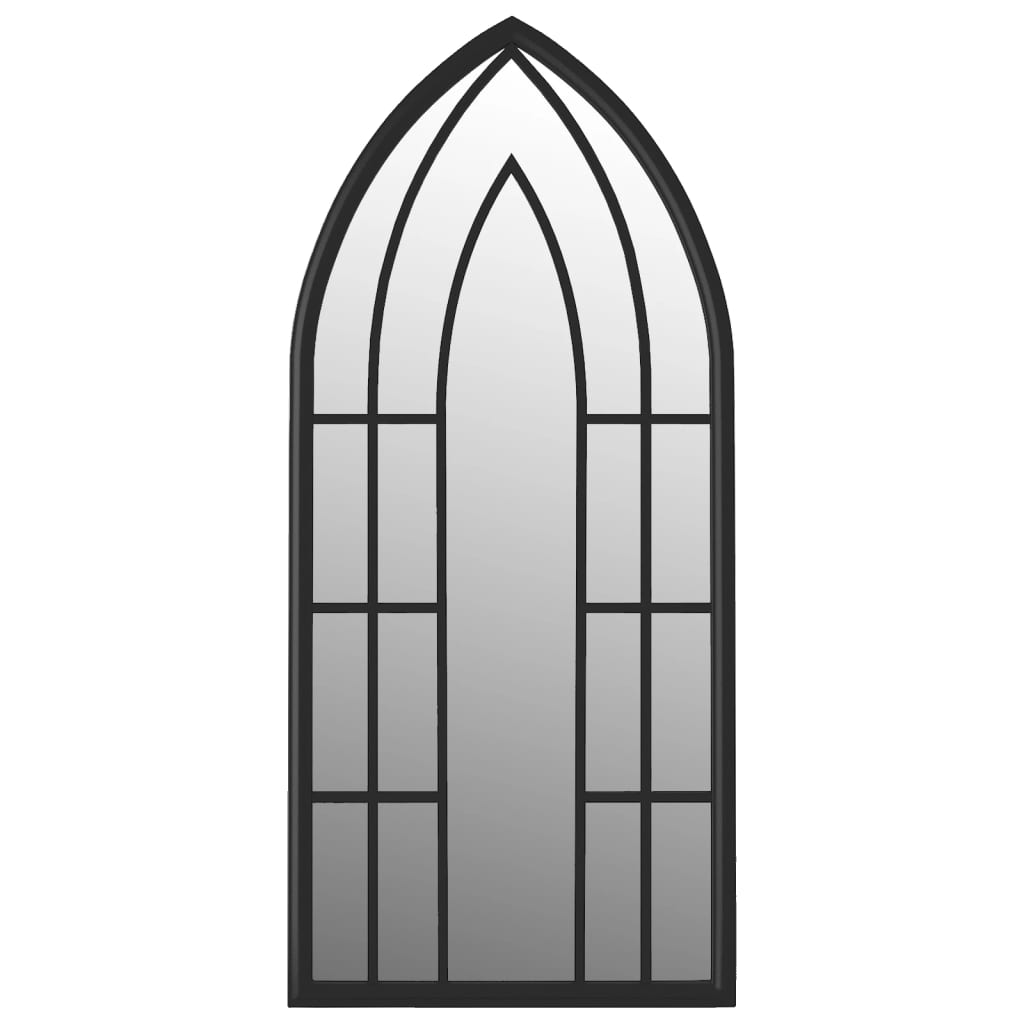 Specchio Nero 100x45 cm Ferro per Uso Interno