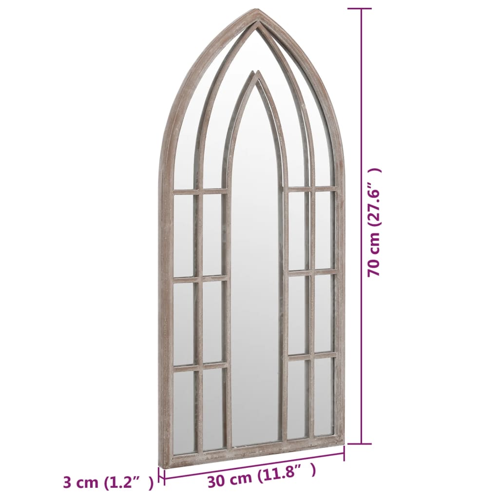 Specchio Sabbia 70x30 cm Ferro per Uso Interno