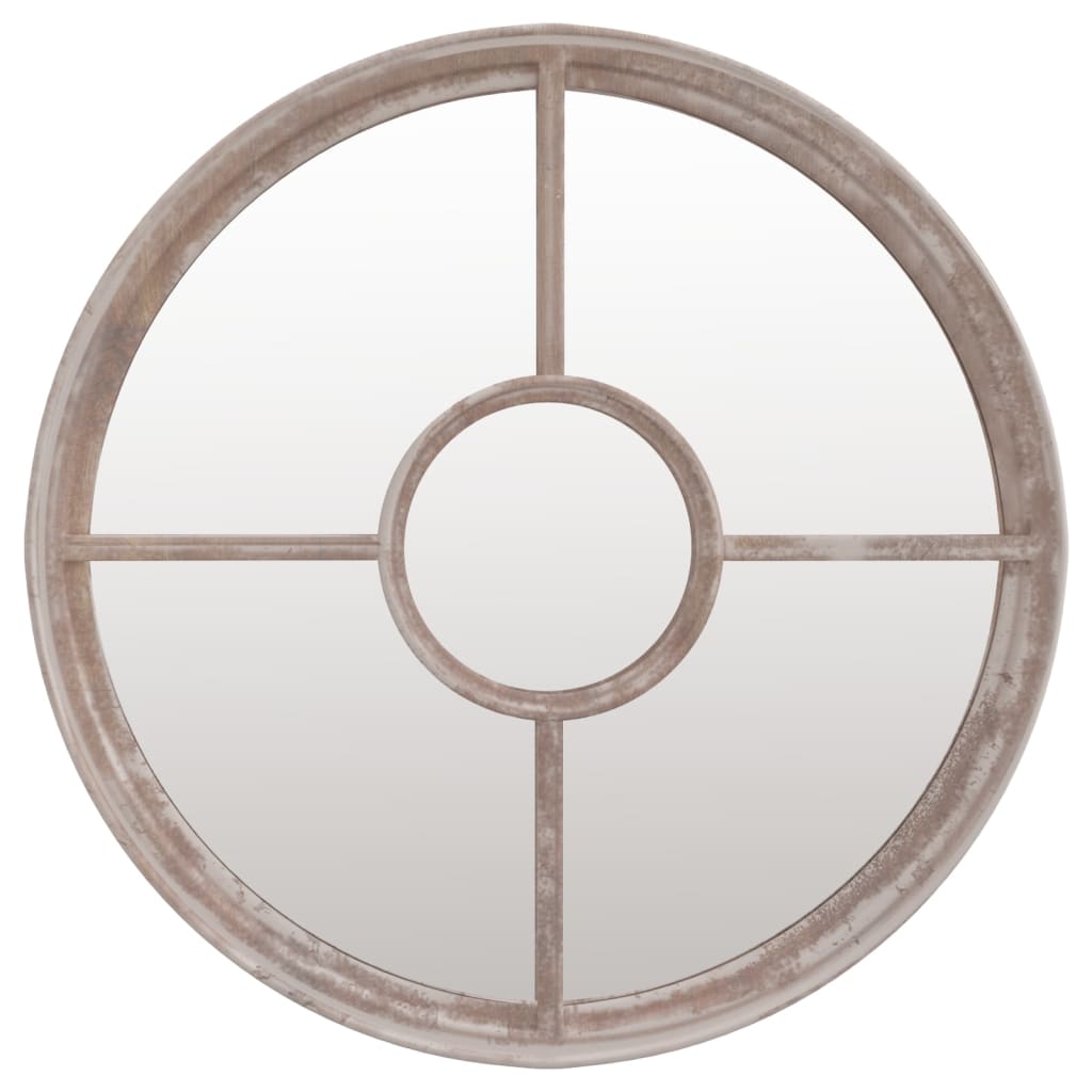 Specchio Sabbia 40x4 cm Ferro Rotondo per Uso Interno