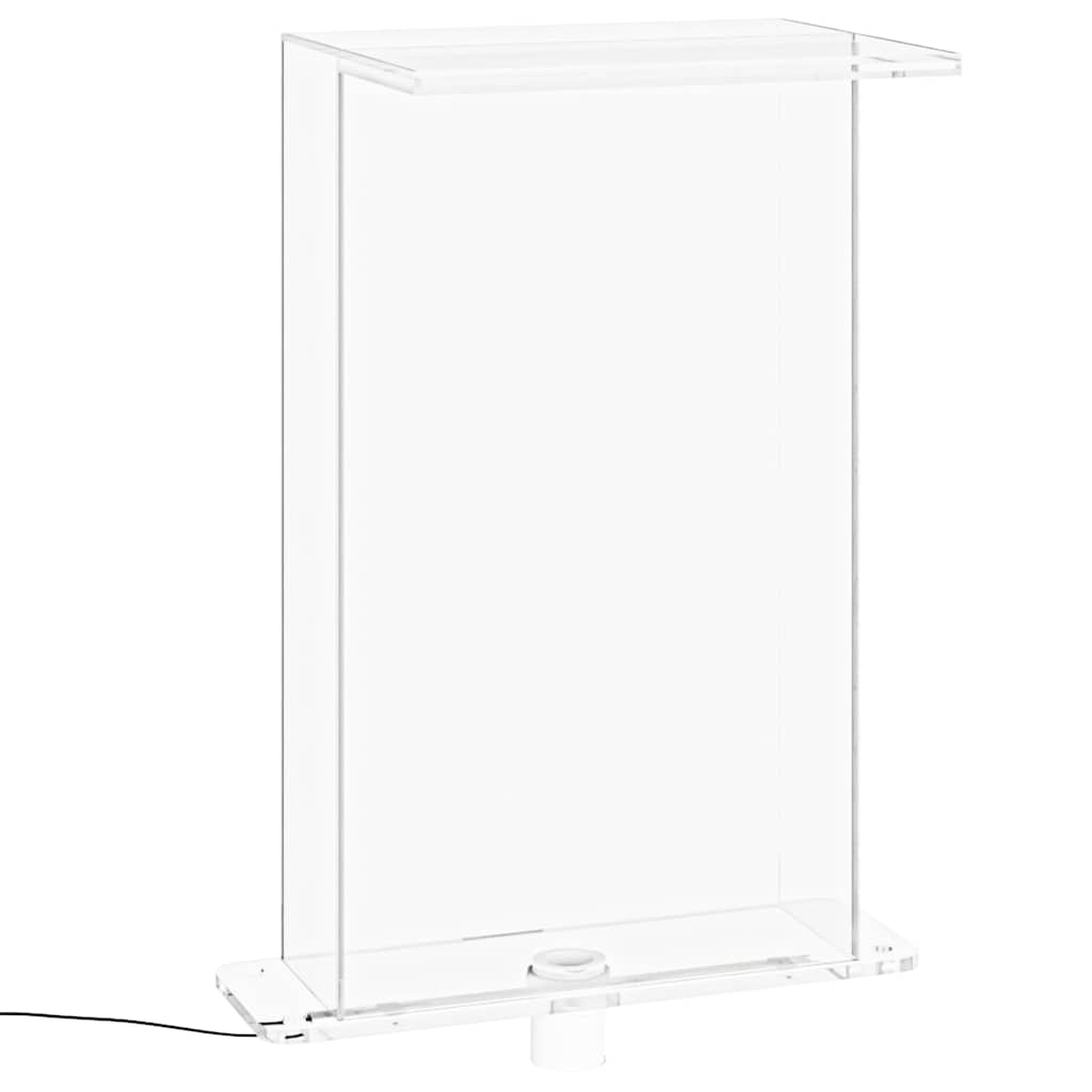 Set Fontana da Piscina con Connettore e LED RGB Acrilico 51 cm