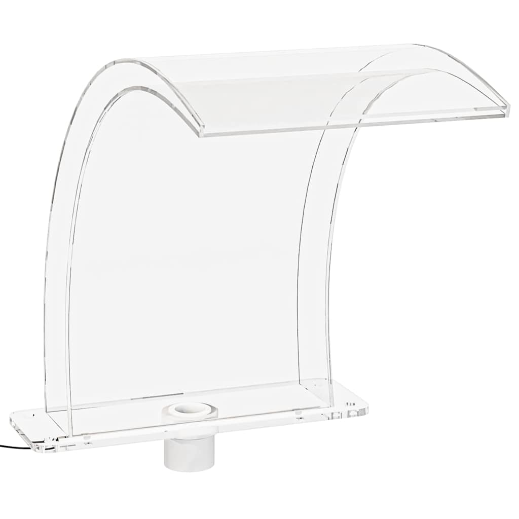 Set Fontana da Piscina con Connettore e LED RGB Acrilico 50 cm