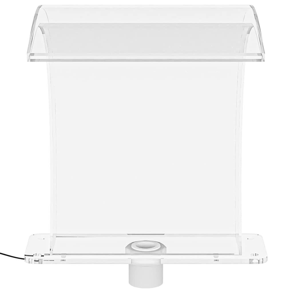 Set Fontana da Piscina con Connettore e LED RGB Acrilico 50 cm