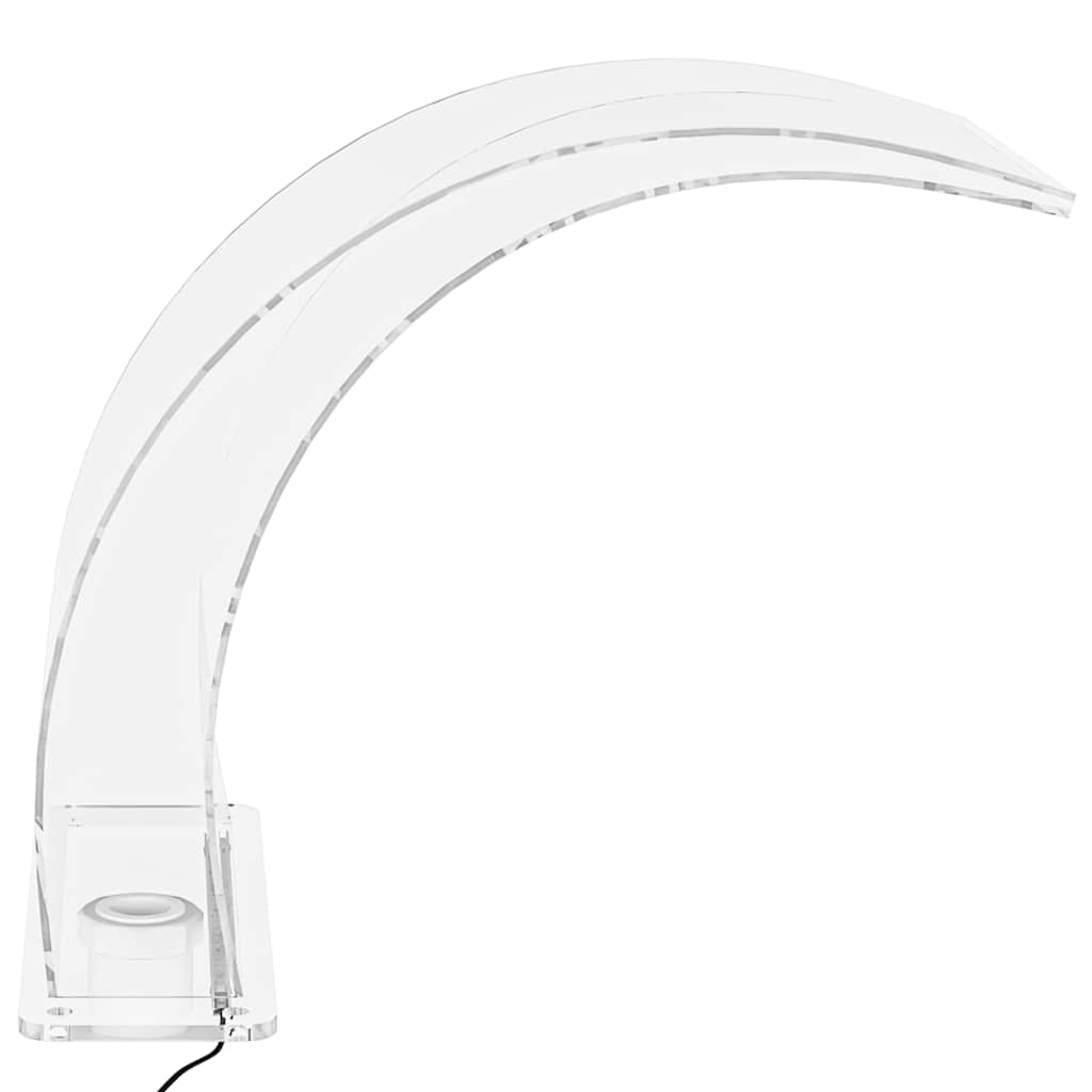 Set Fontana da Piscina con Connettore e LED RGB Acrilico 50 cm