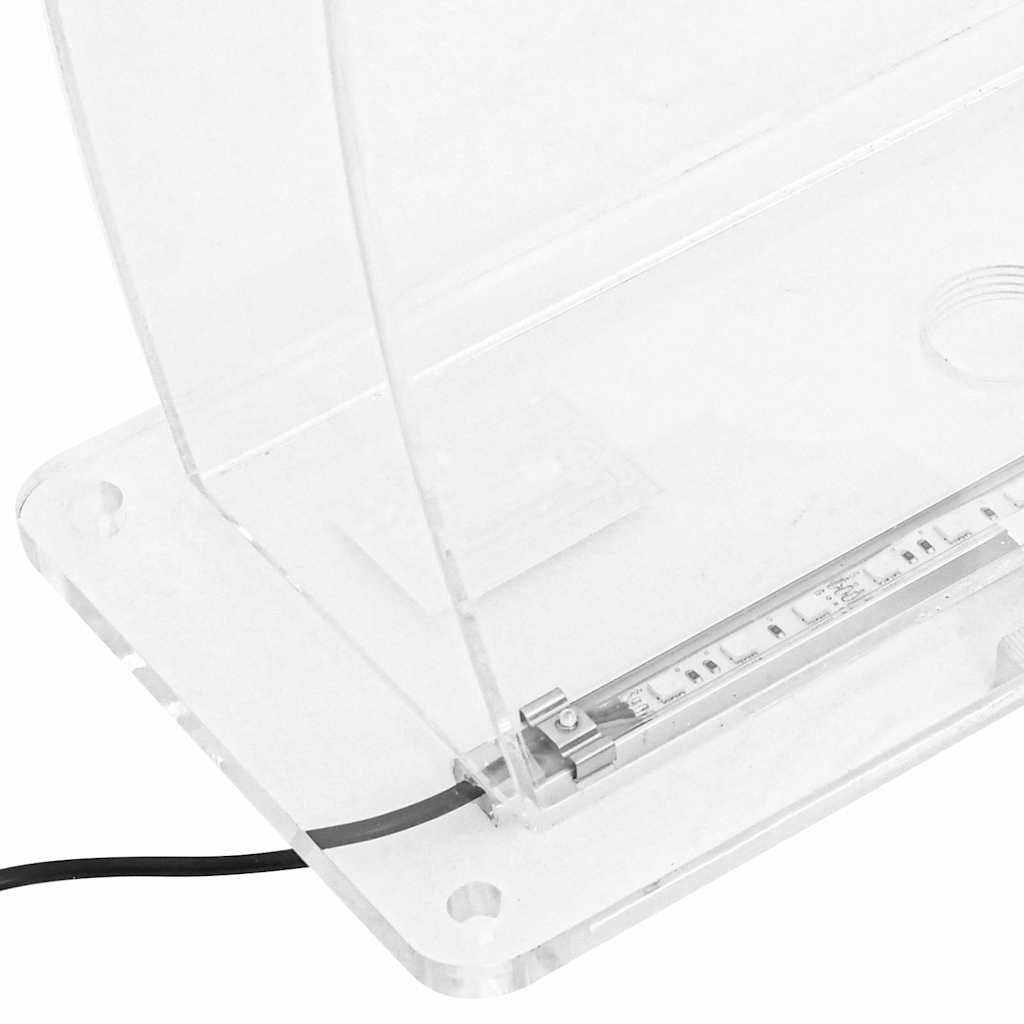 Set Fontana da Piscina con Connettore e LED RGB Acrilico 50 cm