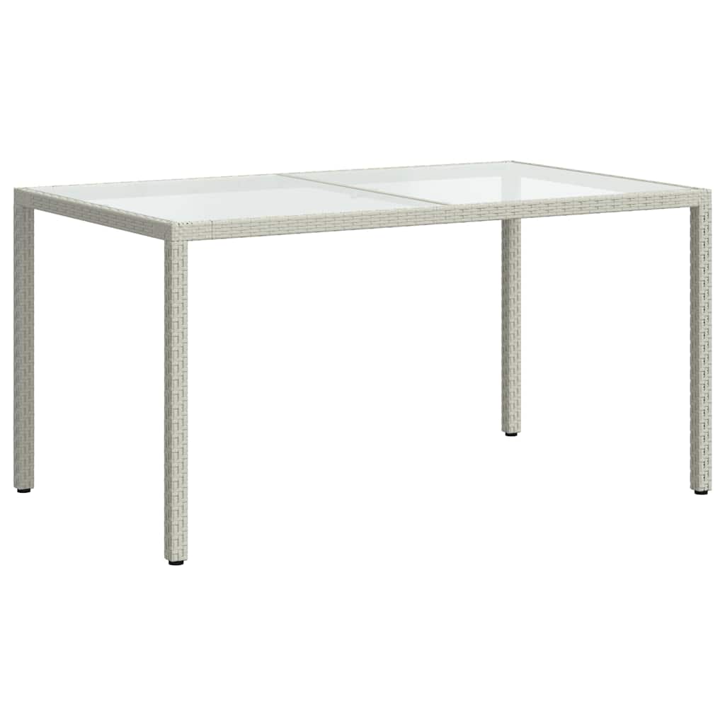 Set Mobili da Giardino 5 pz con Cuscini in Polyrattan Bianco