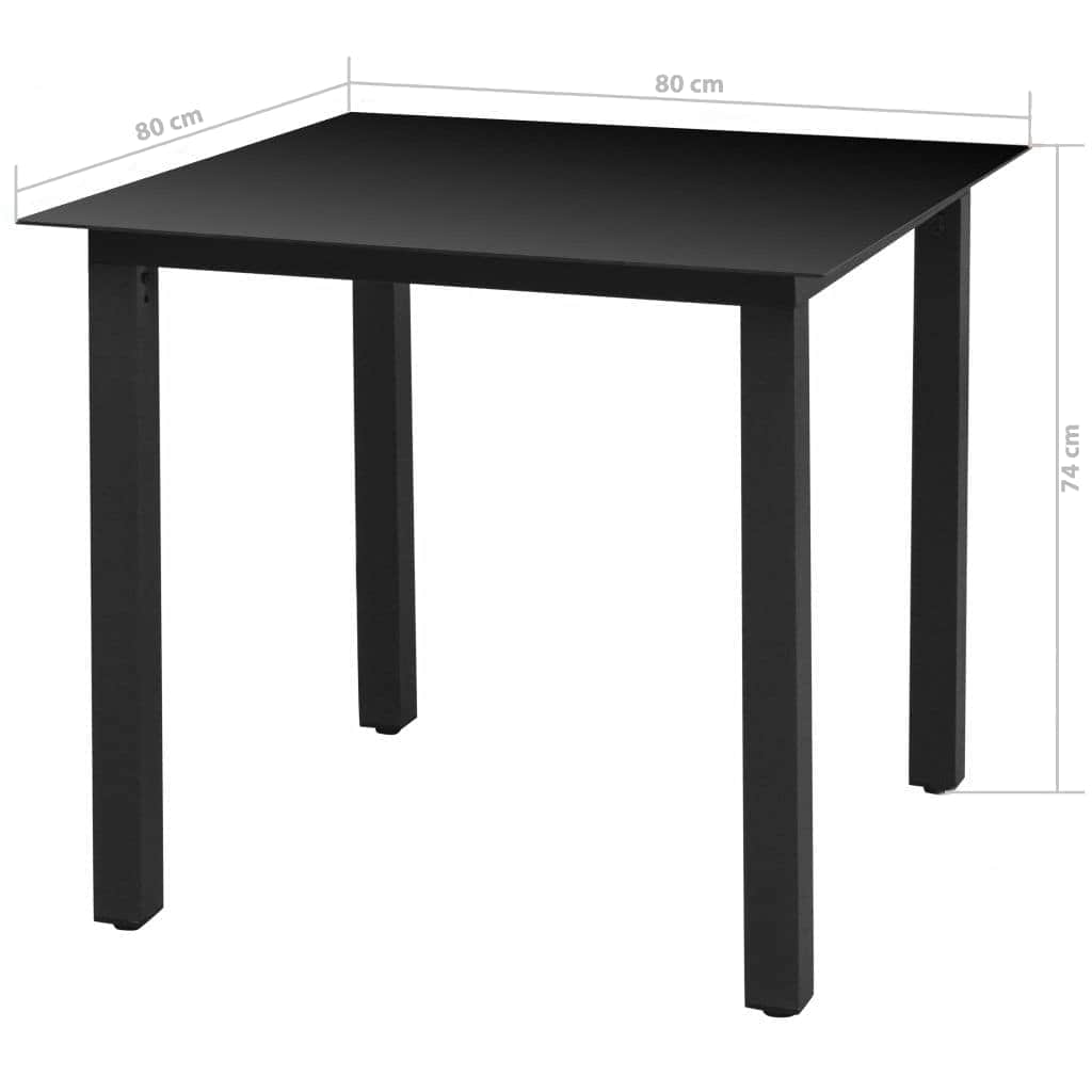 Set da Pranzo per Giardino 5 pz con Cuscini Polyrattan Marrone