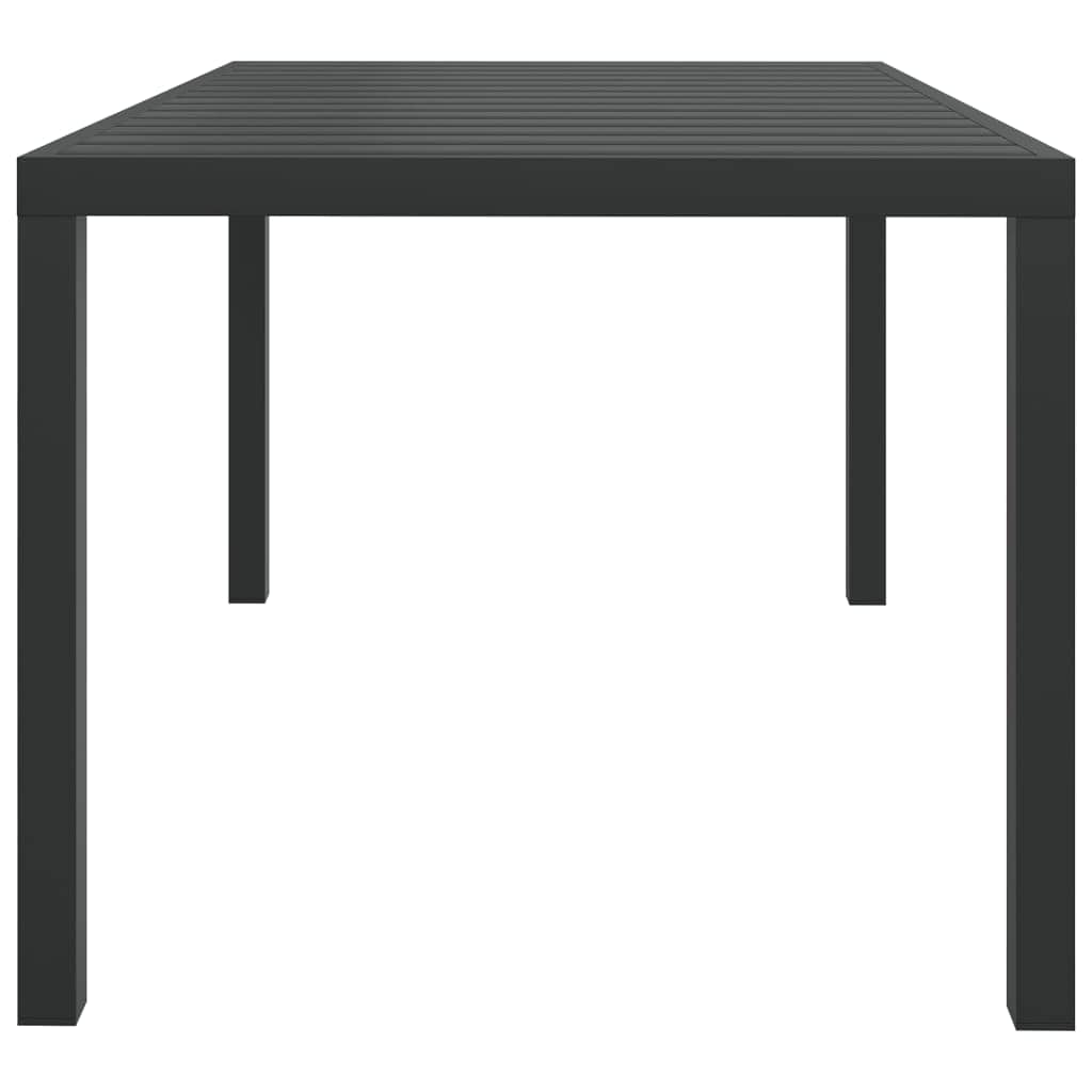 Set da Pranzo per Giardino 5 pz con Cuscini Polyrattan Nero