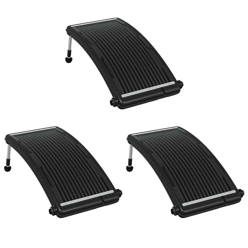 Pannelli Solari Termici Curvi per Piscina 3 pz 110x65 cm