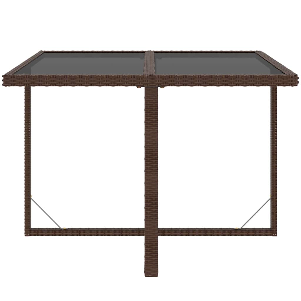 Set Divani da Giardino 9 pz con Cuscini in Polyrattan Marrone