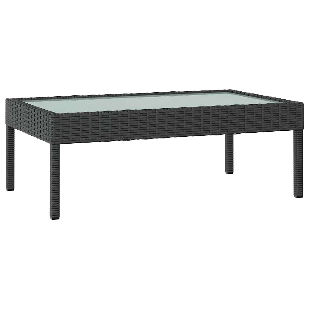 Set Divani da Giardino 8 pz con Cuscini in Polyrattan Nero