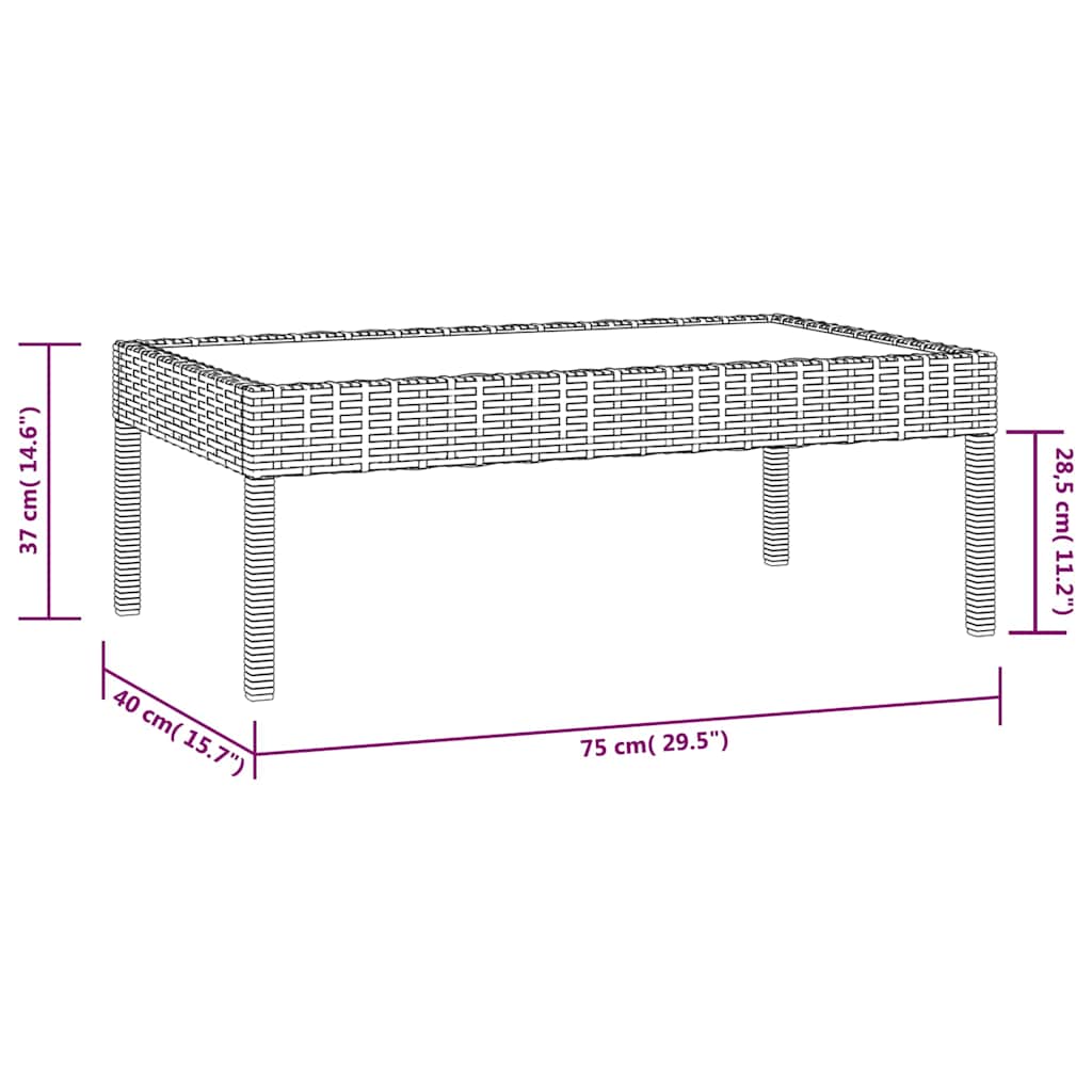Set Divani da Giardino 8 pz con Cuscini in Polyrattan Nero