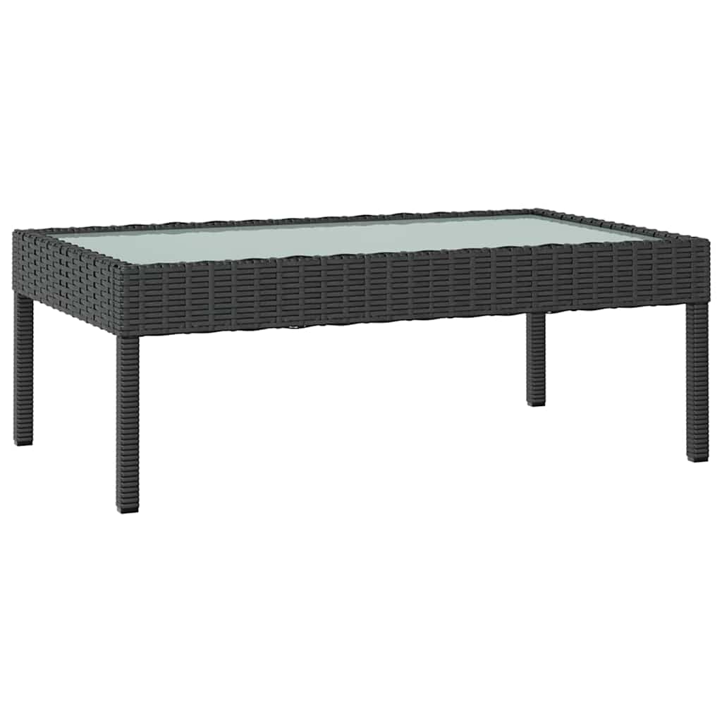 Set Divani da Giardino 8 pz con Cuscini in Polyrattan Nero