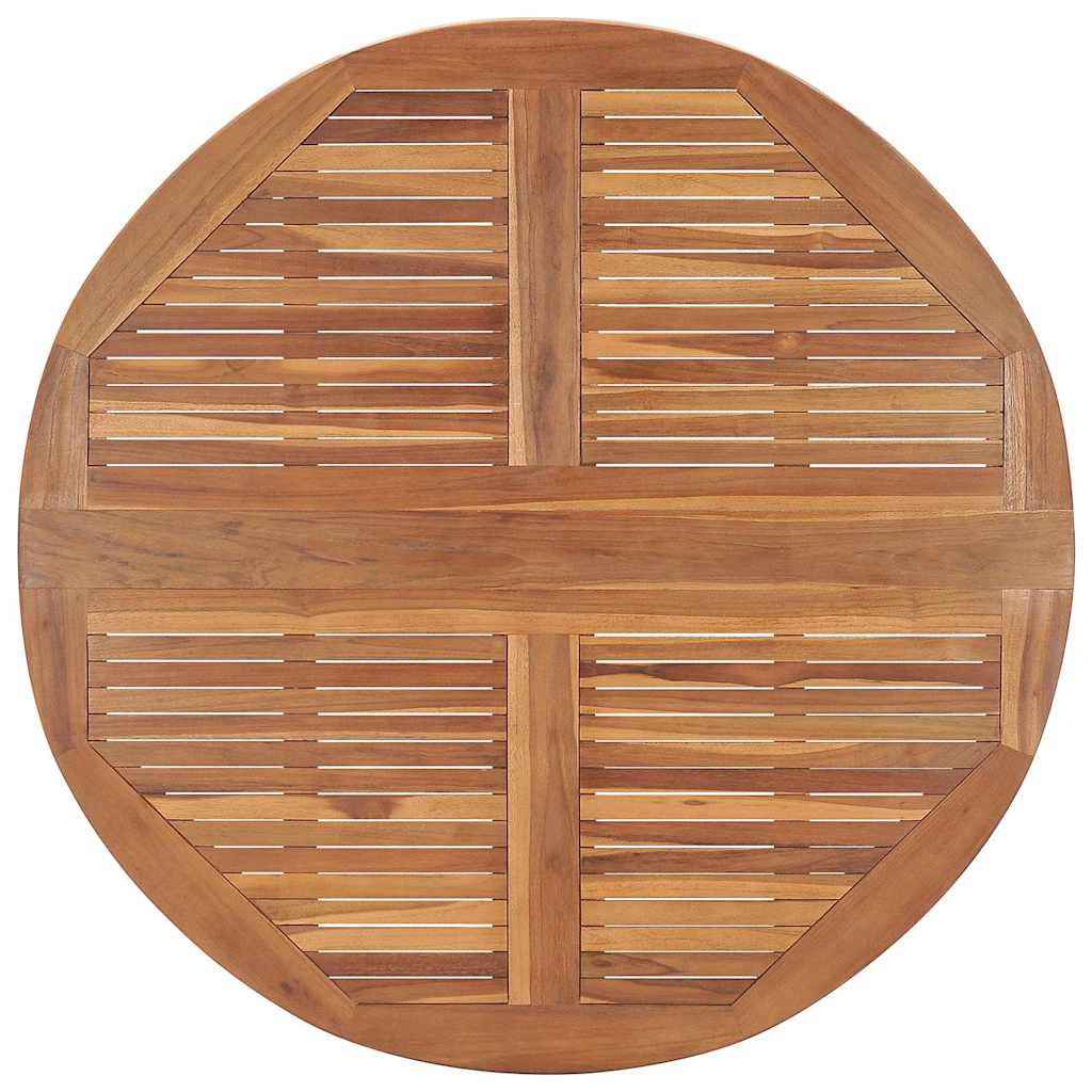 Set da Pranzo Pieghevole per Esterni 5pz Legno Massello di Teak