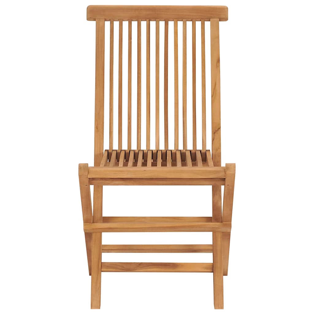 Sedie pieghevoli, 8 pezzi, in legno massello di teak