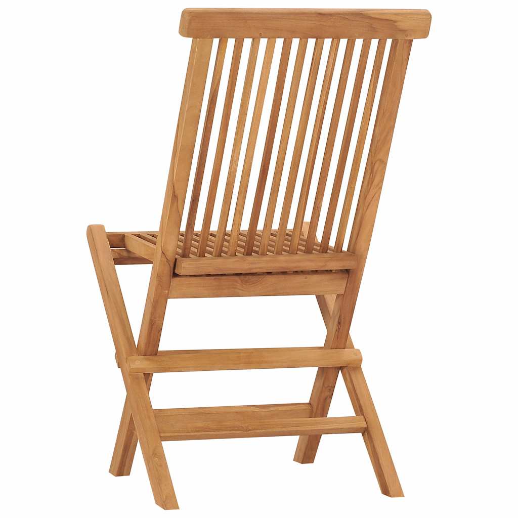 Sedie pieghevoli, 8 pezzi, in legno massello di teak