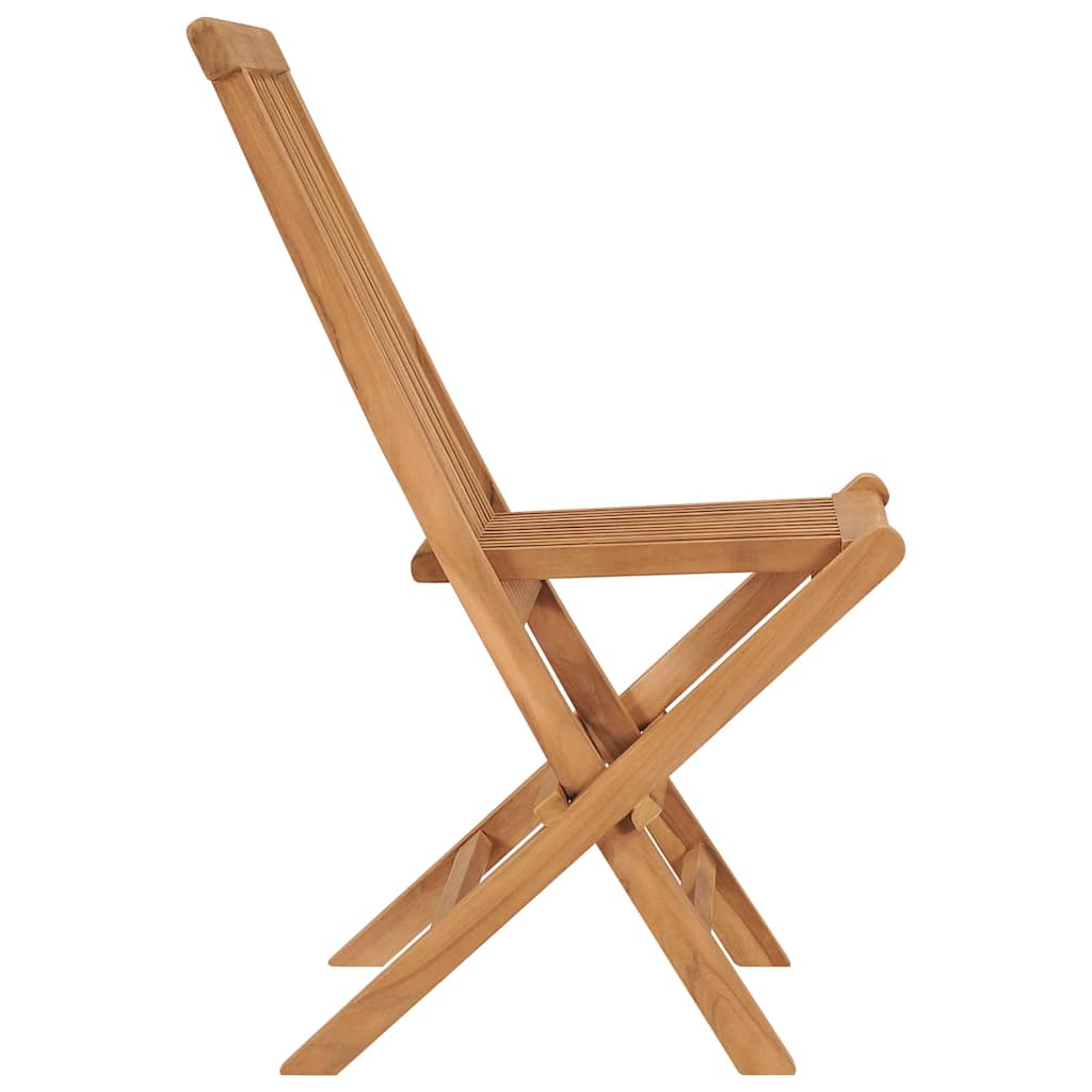 Sedie pieghevoli, 8 pezzi, in legno massello di teak
