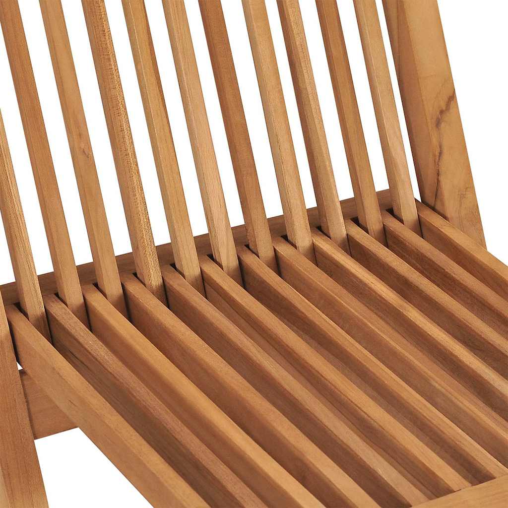 Sedie pieghevoli, 8 pezzi, in legno massello di teak