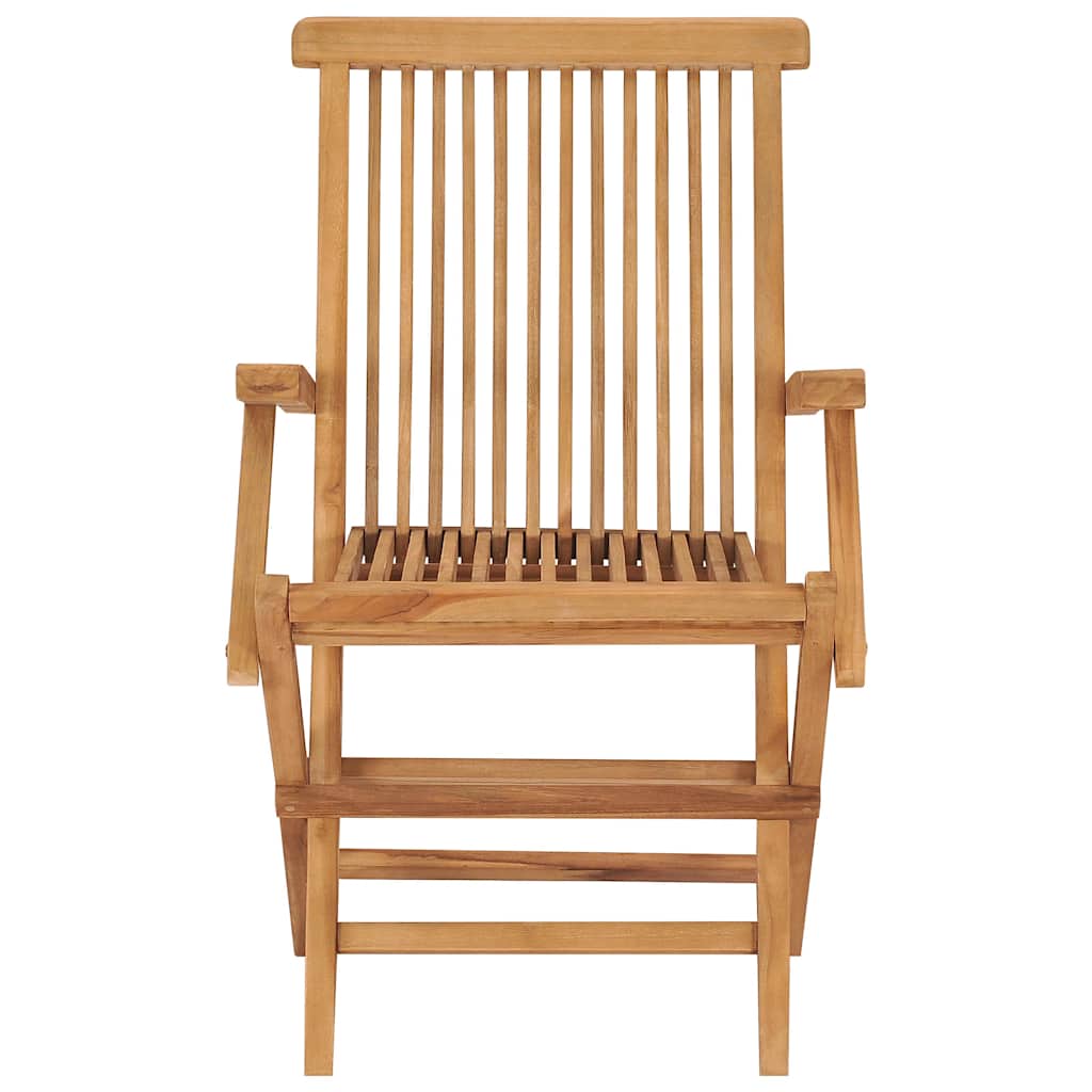 Sedie pieghevoli, 8 pezzi, in legno massello di teak