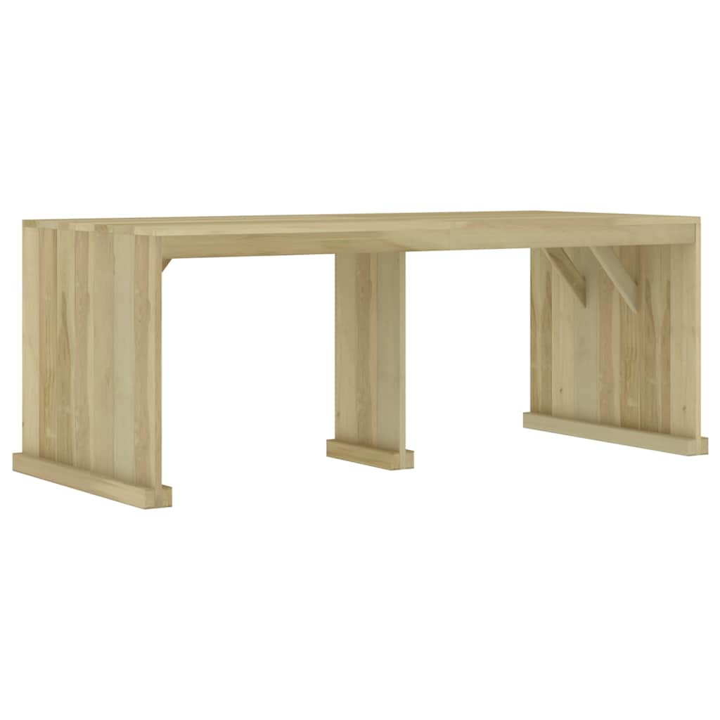 Set da Pranzo per Giardino 3 pz in Legno di Pino Impregnato