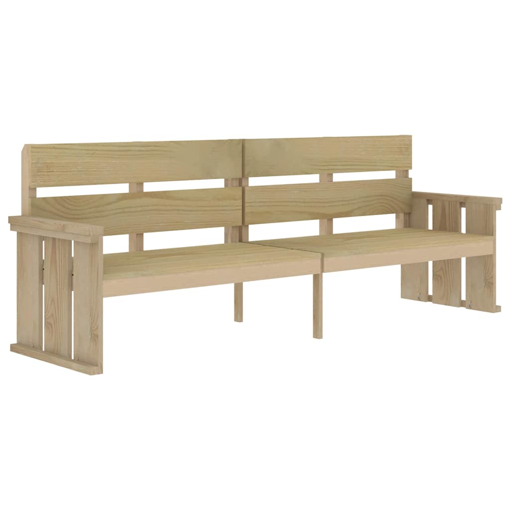 Set da Pranzo per Giardino 3 pz in Legno di Pino Impregnato