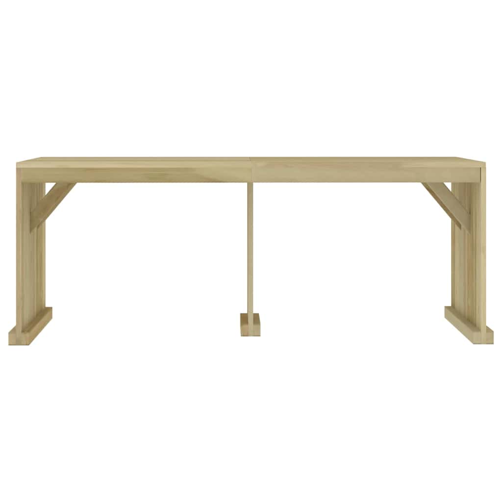 Set da Pranzo per Giardino 7 pz in Legno di Pino Impregnato
