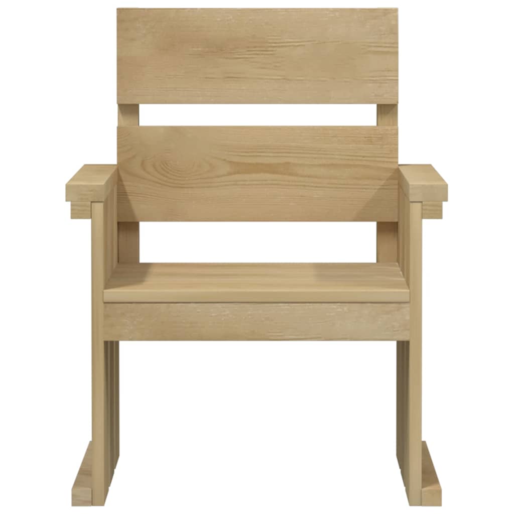 Set da Pranzo per Giardino 4 pz in Legno di Pino Impregnato