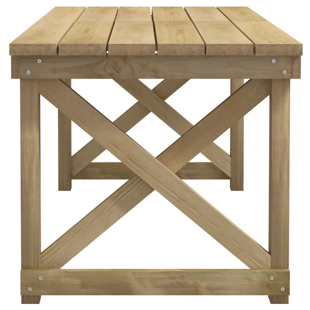 Set da Pranzo per Giardino 4 pz in Legno di Pino Impregnato