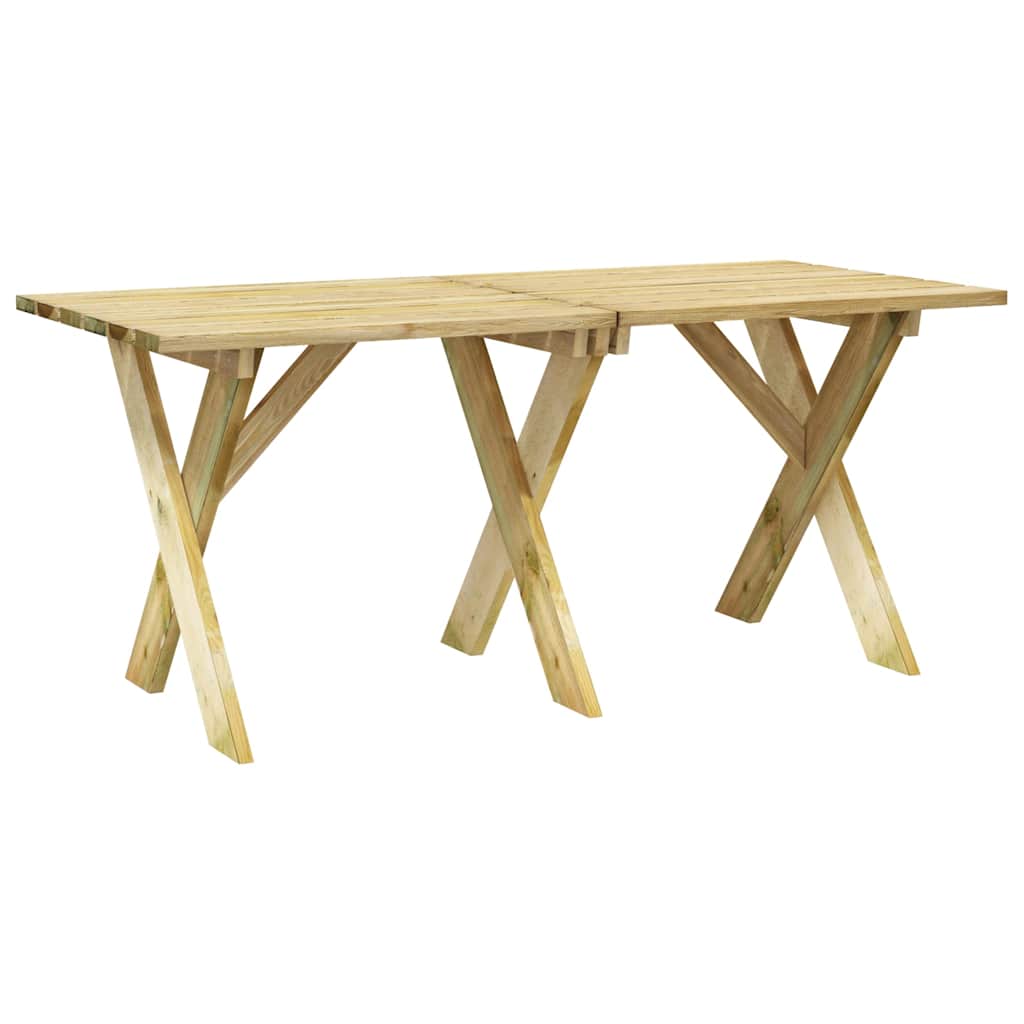 Set da Pranzo da Giardino 5 pz in Legno di Pino Impregnato