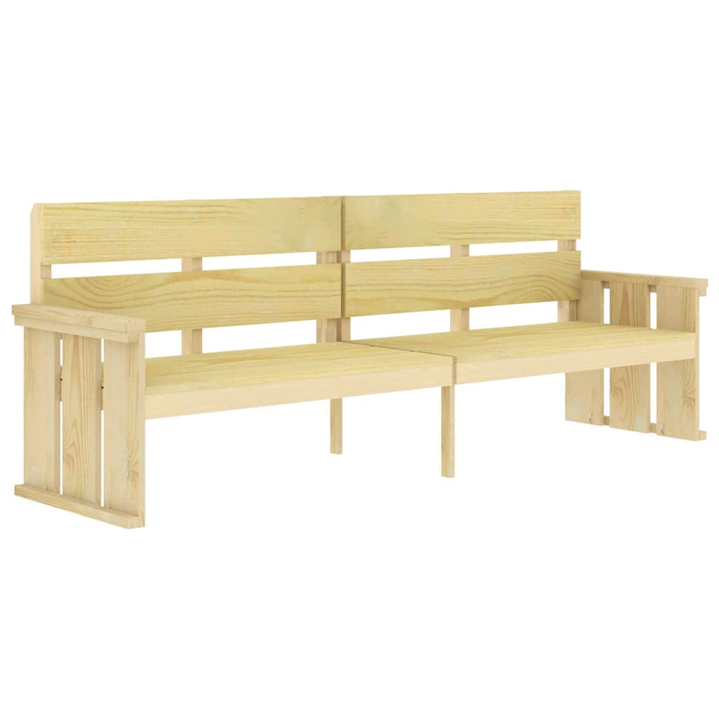 Set da Pranzo da Giardino 3 pz in Legno di Pino Impregnato