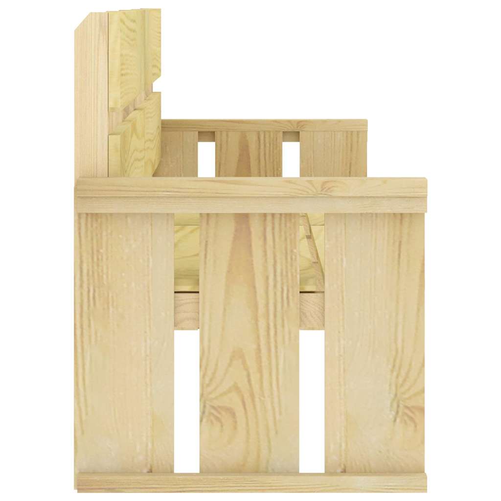 Set da Pranzo da Giardino 3 pz in Legno di Pino Impregnato