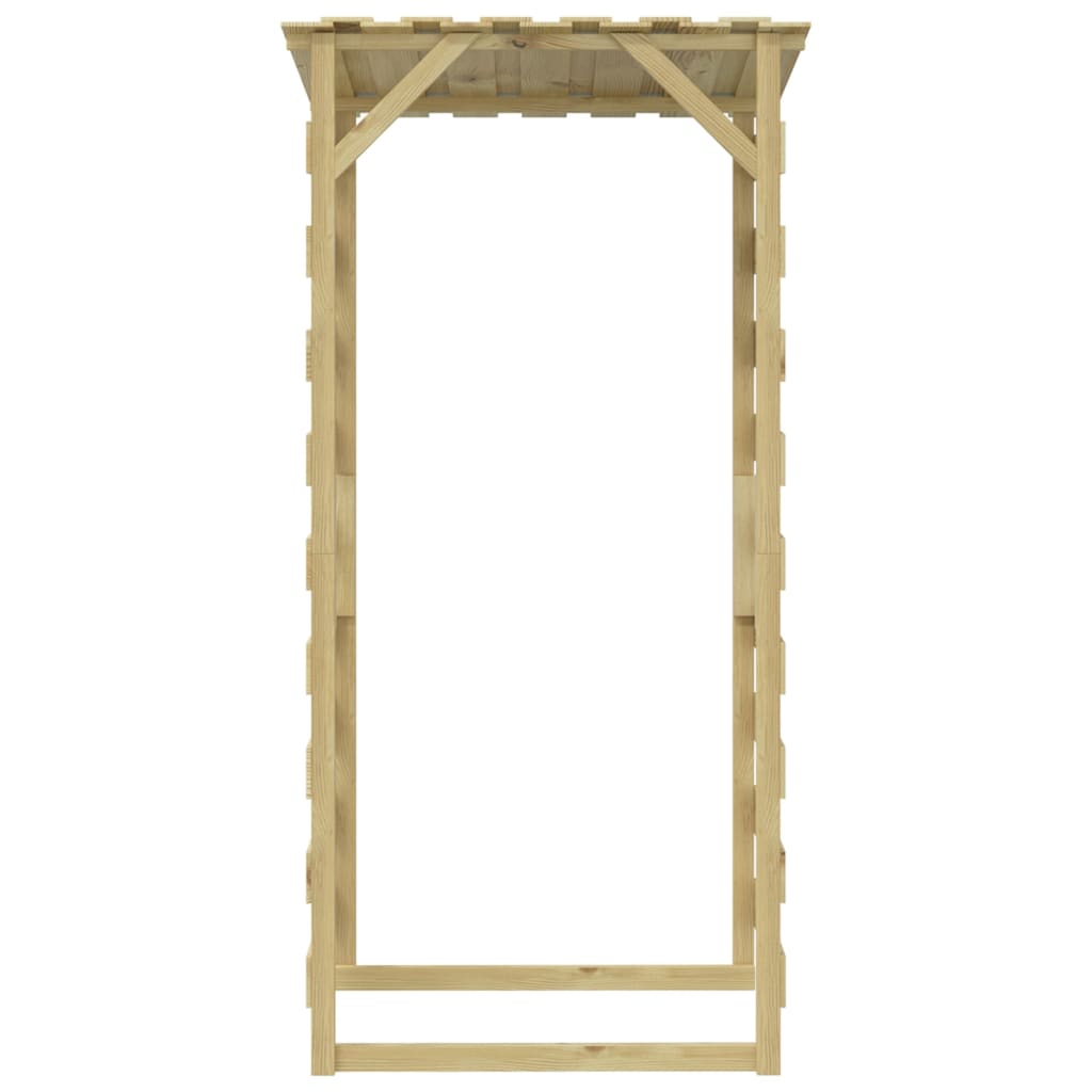 Pergole con Tetto 4 pz 100x90x200 cm Legno di Pino Impregnato