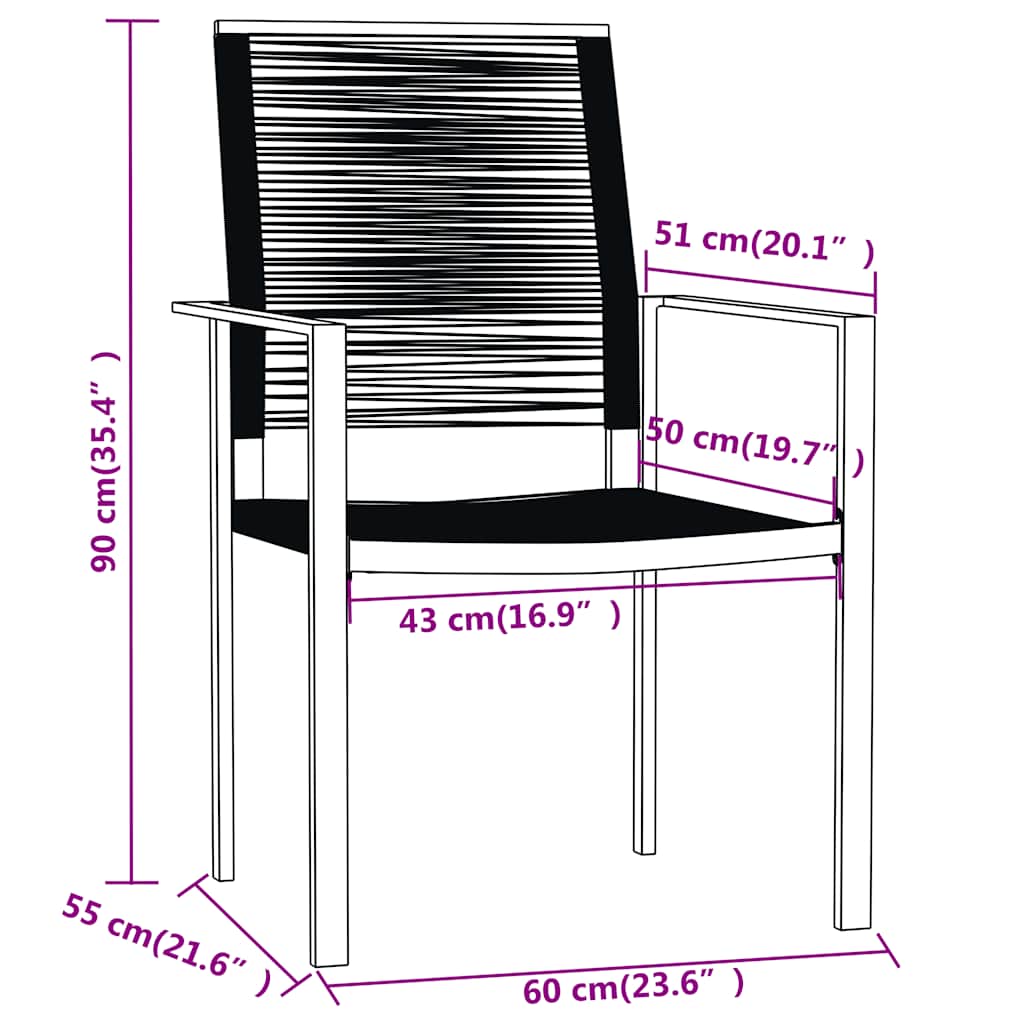 Set Mobili da Pranzo da Giardino 9 pz