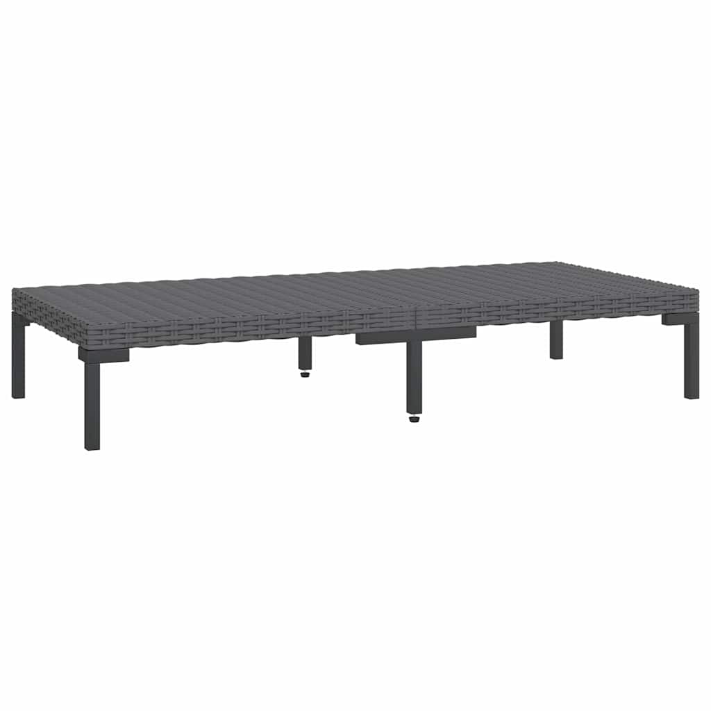 Divani da Giardino 6 pz con Cuscini in Polyrattan Grigio Scuro