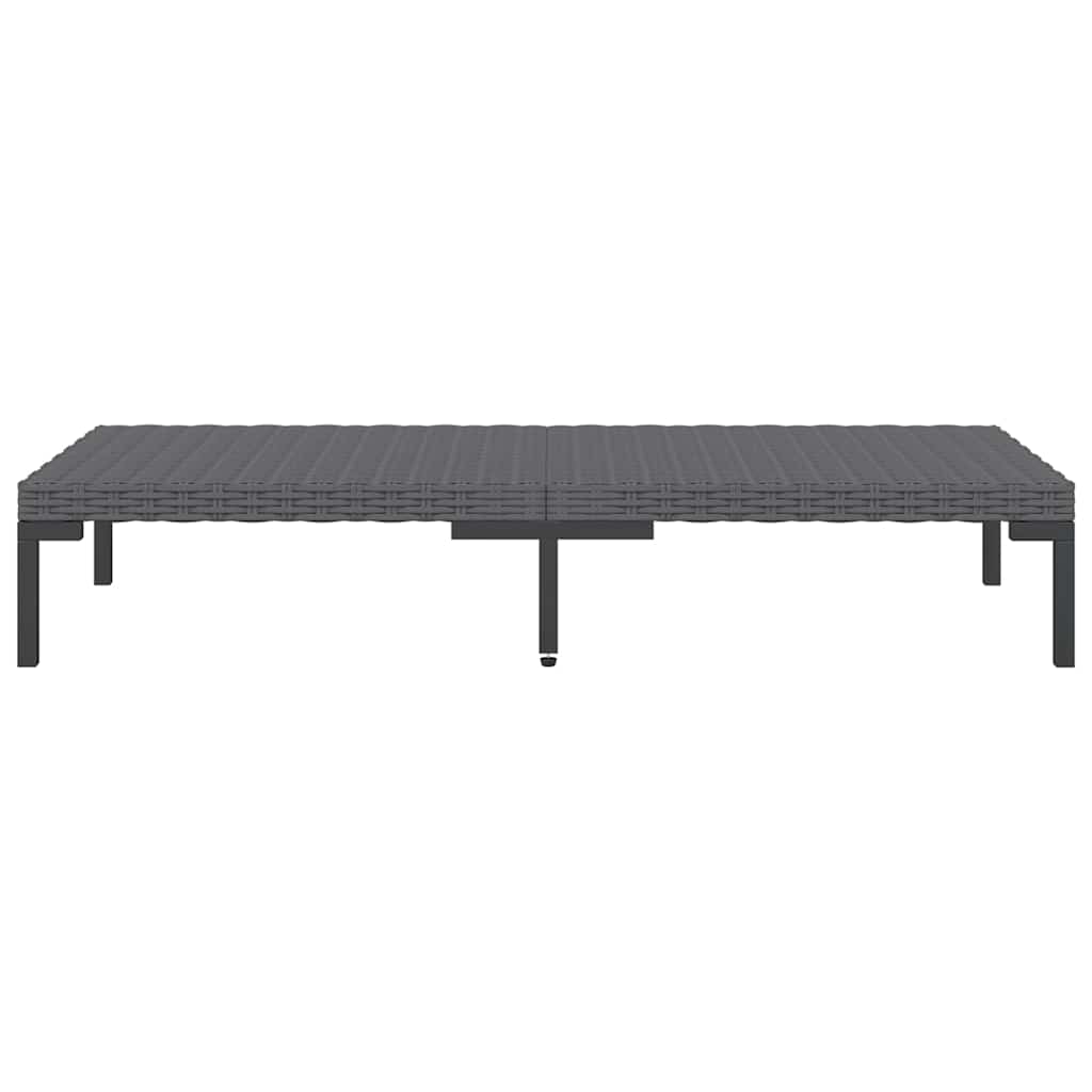Divani da Giardino 6 pz con Cuscini in Polyrattan Grigio Scuro