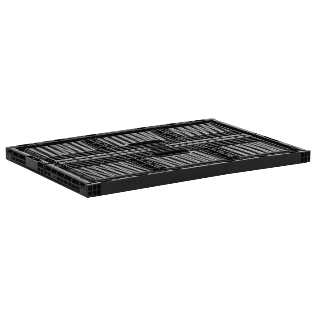 Scatole Pieghevoli 4 pz 60x40x22 cm Nere 46 L