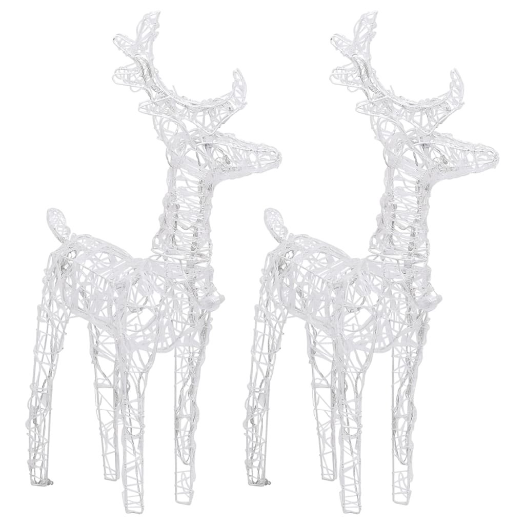 Decorazione Natalizia Renne e Slitta 320 LED Acrilico