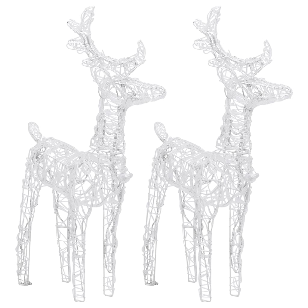 Decorazione Natalizia Renne e Slitta 320 LED Acrilico