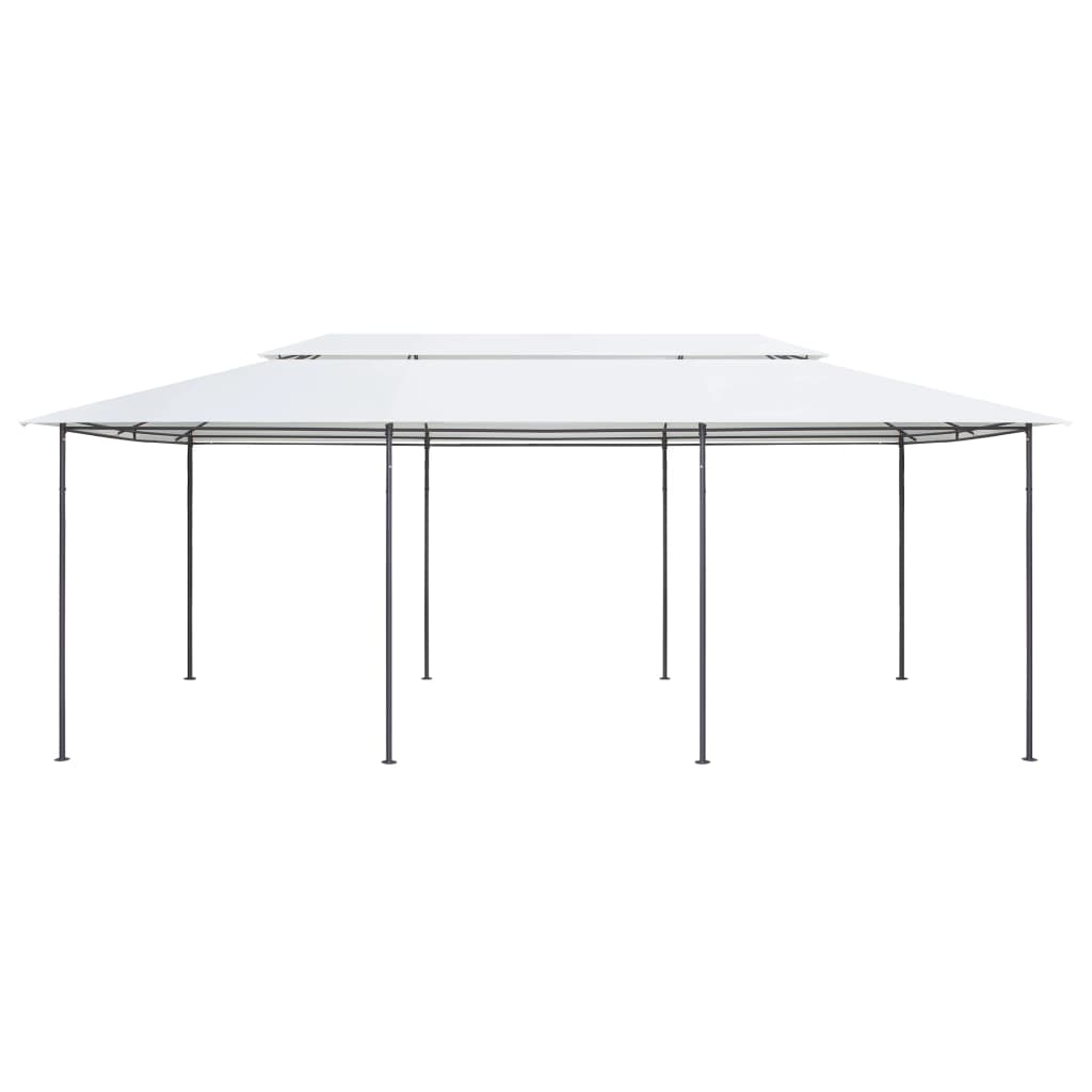 Gazebo 600x298x270 cm Bianco 180g/m²