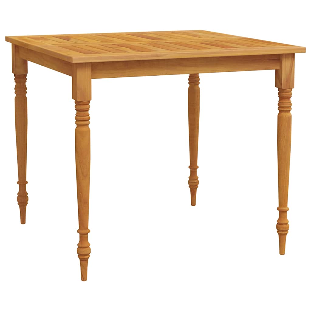 Set Pranzo da Giardino 3 pz in Teak Massello 85 x 85 cm