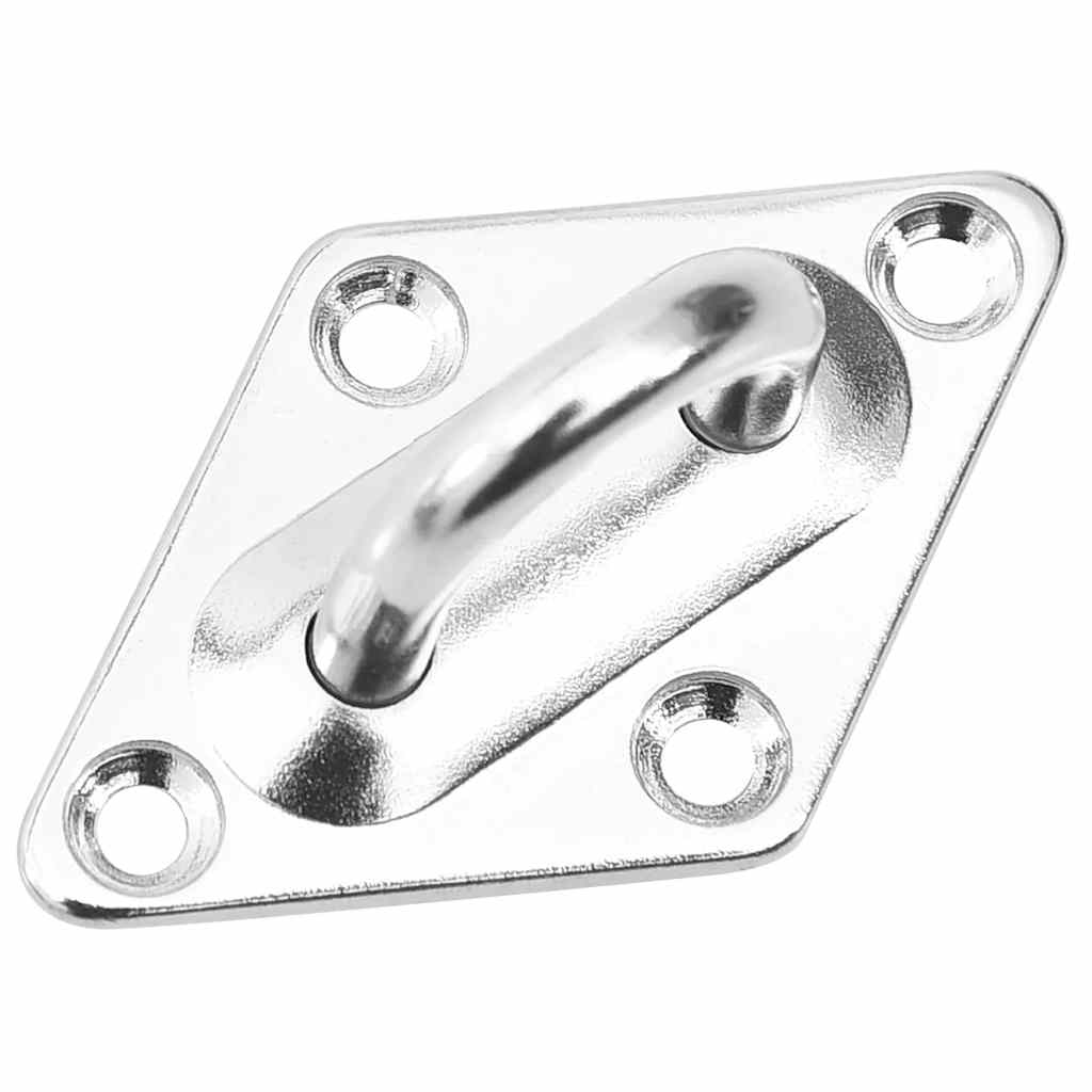Set Accessori per Vela Parasole 9 pz in Acciaio Inossidabile