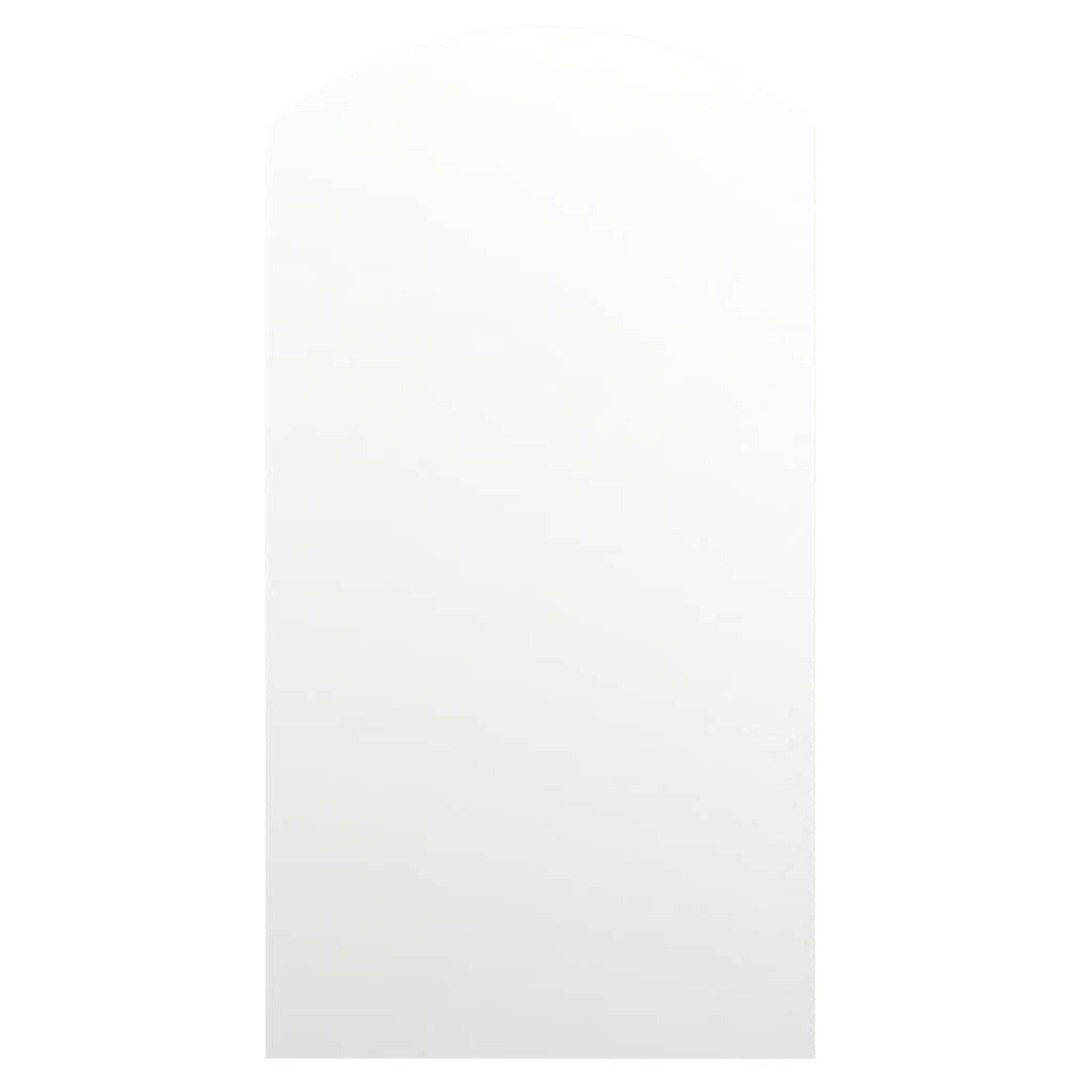 Specchio con Luci LED 90x45 cm Forma ad Arco in Vetro