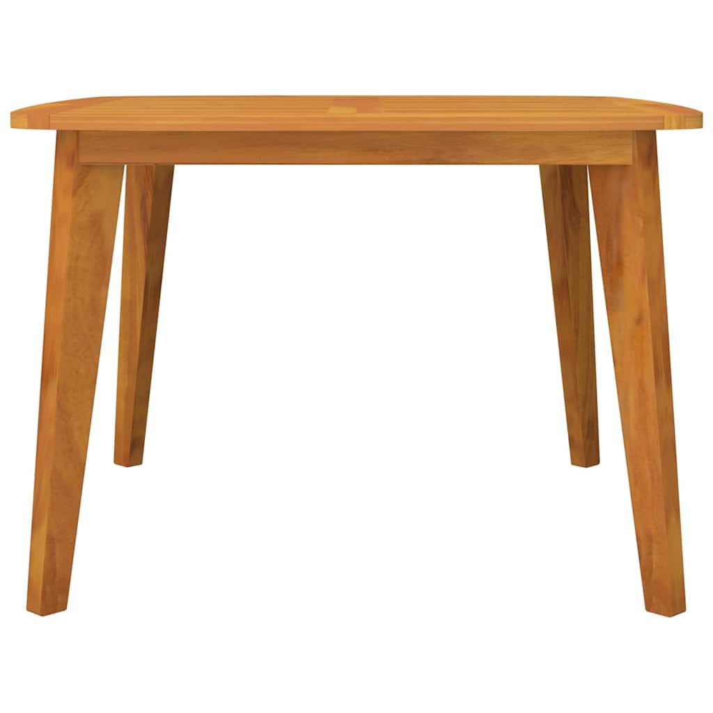 Tavolo da Giardino 110x110x75 cm Legno Massello Di Acacia