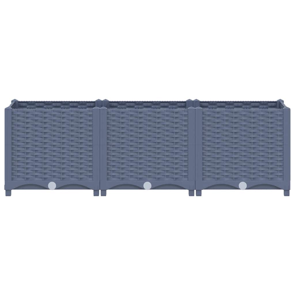 Fioriera Rialzata 120x40x38 cm in Polipropilene